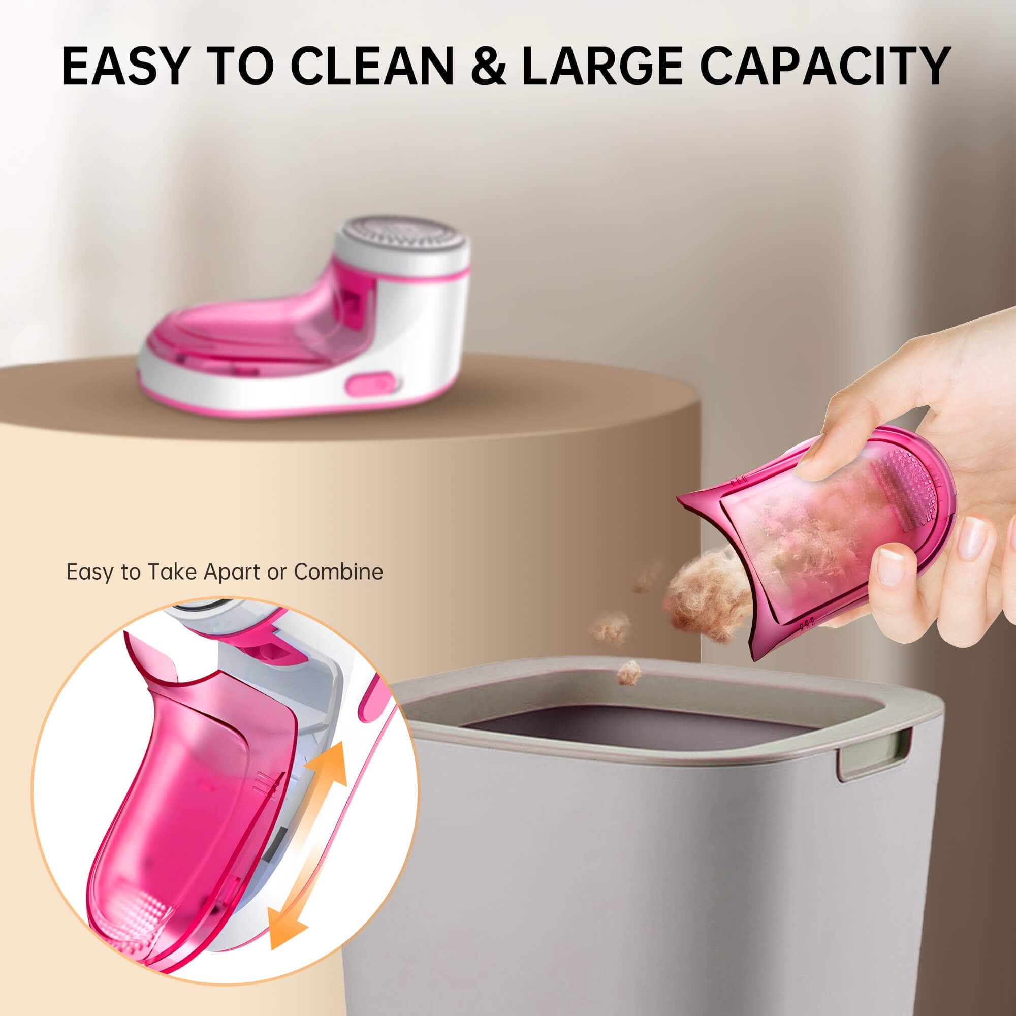 Fabric Shaver, Rechargeable Lint Remover, Electric Sweater Defuzzer to Remove Pilling for Clothes, Furniture, Sweater, Couch, Blanket