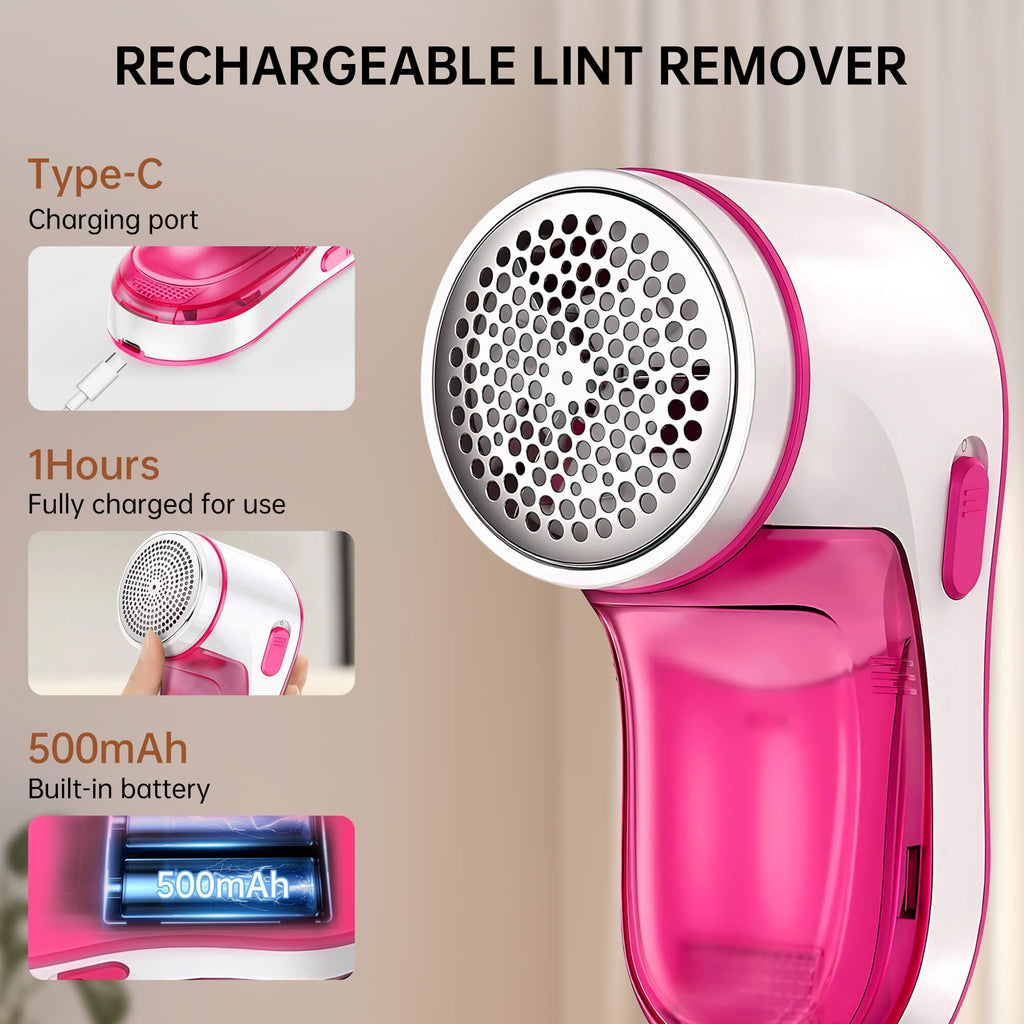 Fabric Shaver, Rechargeable Lint Remover, Electric Sweater Defuzzer to Remove Pilling for Clothes, Furniture, Sweater, Couch, Blanket